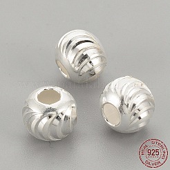 925 Sterling Silver Beads&nbsp;STER-S002-16-6mm