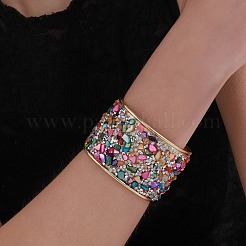 Iron Rhinestone Cuff Bangles for Women&nbsp;FS-WGA6AD4-01