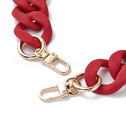 Acrylic Oval Curb Chain Bag Handles&nbsp;AJEW-BA00089-03