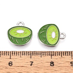 Fruit Alloy Enamel Charms&nbsp;PALLOY-S058-01P-01