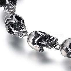 304 Stainless Steel Link Chain Bracelets&nbsp;LS-BJEW-L665-01AS