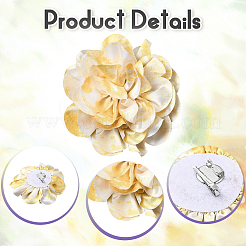Multi Petal Flower Cloth Brooches&nbsp;JEWB-CN0001-14C