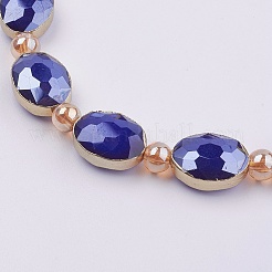 Opaque Glass Beads Strands&nbsp;EGLA-K013-PL-07F