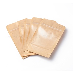 Eco-friendly Biodegradable Kraft Paper Packaging Zip Top Paper Bag&nbsp;CARB-P002-04