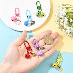 6Pcs Alloy Enamel Pendant Decorations&nbsp;HJEW-YW00171
