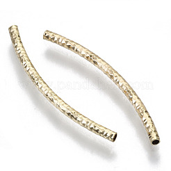 Brass Curved Tube Beads&nbsp;X-KK-R112-033C-NF