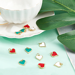 12Pcs 3 Colors Real 18K Gold Plated Brass Charms&nbsp;KK-CA0001-39G