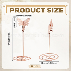 2Pcs Iron Business Cards Display Clamp&nbsp;AJEW-LP0010-27