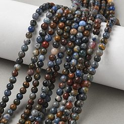 Natural Dumortierite Beads Strands&nbsp;G-F826-A01-4mm
