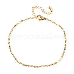 304 Stainless Steel Cable Chain Bracelets&nbsp;BJEW-C134-01D-G