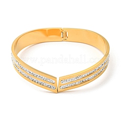 V-shape/Chevron Hinged Bangles&nbsp;BJEW-F439-06G