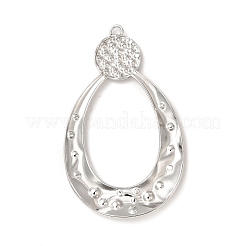 Non-Tarnish 304 Stainless Steel Big Pendant Rhinestone Settings&nbsp;STAS-A070-29P