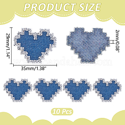 10Pcs Hotfix Glass Rhinestone&nbsp;DIY-WR0004-87B