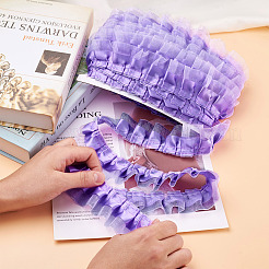 2-Layer Pleated Satin Organza Ribbons&nbsp;PJ-TAC0004-02E