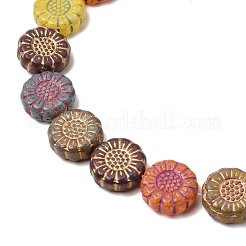 Painted Glass Beads Strands&nbsp;GLAA-Z021-06A