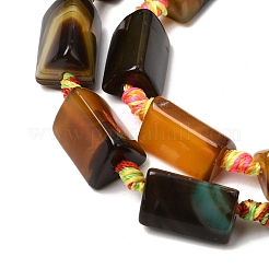 Natural Banded Agate Beads Strands&nbsp;G-H342-C01-02