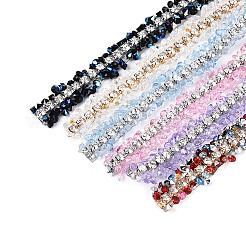 Resin Rhinestone Crystals Beaded Trim&nbsp;DIY-N008-05