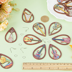 DIY Musical Instrument Theme Earring Making Kit&nbsp;DIY-SC0023-19