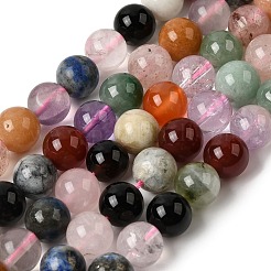 Natural Mixed Gemstone Beads Strands&nbsp;G-L653-C01-8mm