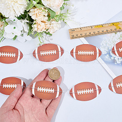 Rugby Decoration Paper Hanging Banners&nbsp;AJEW-SP0004-84