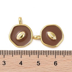 Rack Plating Brass Enamel Pendants&nbsp;KK-P261-03G