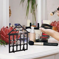 Detachable Lovely House Acrylic Earring Display Stands&nbsp;EDIS-WH0029-48A