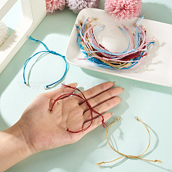 20Pcs 5 Colors Polyester Cord Braided Bracelet Making&nbsp;AJEW-TA00046
