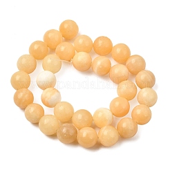 Natural Honey Jade Bead Strands&nbsp;G-K153-B26-12mm