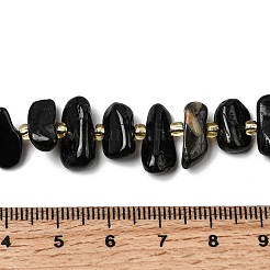 Natural Black Tourmaline Beads Strands&nbsp;G-L649-A03-01