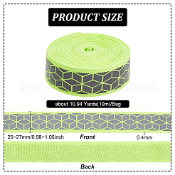 10M Flat Reflective Polyester Grosgrain Ribbon&nbsp;OCOR-BC0006-19A