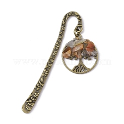 8Pcs 8 Styles Tibetan Style Alloy Bookmarks&nbsp;AJEW-JK00301