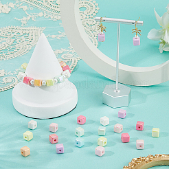 100Pcs UV Plating Opaque Acrylic Beads&nbsp;PACR-PA0001-21