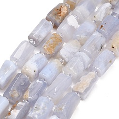Natural Blue Lace Agate Beads Strands&nbsp;G-D109-A02