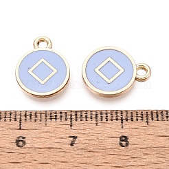 Alloy Enamel Pendants&nbsp;ENAM-Q002-04G-01