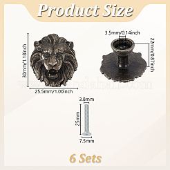 Lion Alloy Drawer Pull Handles&nbsp;LS-FIND-WH0816-038AB