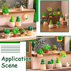48Pcs 12 Styles Resin Bonsai Display Ornaments&nbsp;DJEW-CJZ0001-001