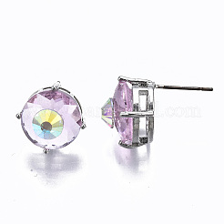 Brass Stud Earrings&nbsp;GLAA-S193-039A-P