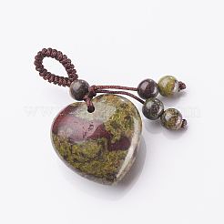Natural & Synthetic Mixed Stone Hanging Decorations&nbsp;HJEW-K032-07A
