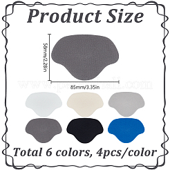6 Bags 6 Colors Cloth Shoe Heel Repair Patch&nbsp;AJEW-DR0001-95