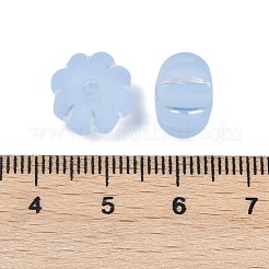 Frosted Transparent Acrylic Beads&nbsp;OACR-P029-03B-01
