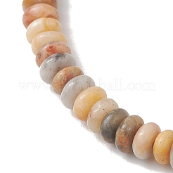 2Pcs Natural Crazy Agate Beads Stretch Bracelets&nbsp;BJEW-JB13415-04