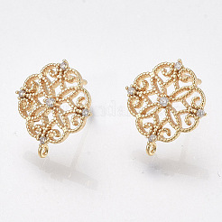 Brass Stud Earring Findings&nbsp;KK-T038-491-M