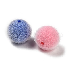 Flocky Opaque Acrylic Beads&nbsp;OACR-I026-01E