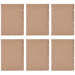 5Pcs Kraft Paper Binder Dividers&nbsp;AJEW-CP0011-76B