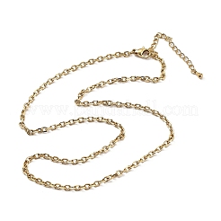 3MM 304 Stainless Steel Cable Chain Necklaces&nbsp;NJEW-T016-09G