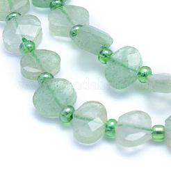Natural Green Strawberry Quartz Beads Strands&nbsp;G-L552M-01