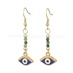 Natural Mixed Gemstone Beaded Dangle Earrings&nbsp;EJEW-JE05717