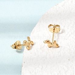 304 Stainless Steel Stud Earrings&nbsp;SA-CBABF3F-14G-01