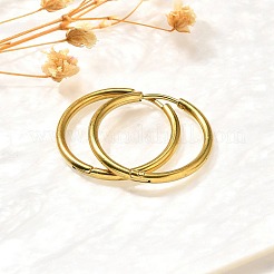 304 Stainless Steel Hoop Earrings for Women&nbsp;EJEW-M068-15G-G