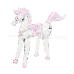 Handmade Lampwork Horse Figurines&nbsp;LAMP-C026-05B